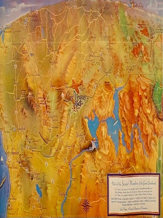 Item #6576 Boulder Dam and Las Vegas, Nevada. Center of the Scenic Southwest. Las Vegas, Hoover Dam
