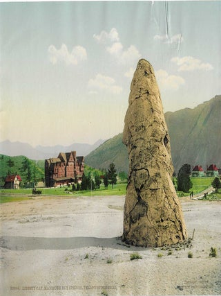 Item #7117 Liberty Cap, Mammoth Hot Springs, Yellowstone Park. Frank Jay Haynes