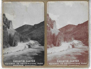 Item #7213 Gallatin Canyon: Gateway to Yellowstone Park Playing Cards. Yellowstone