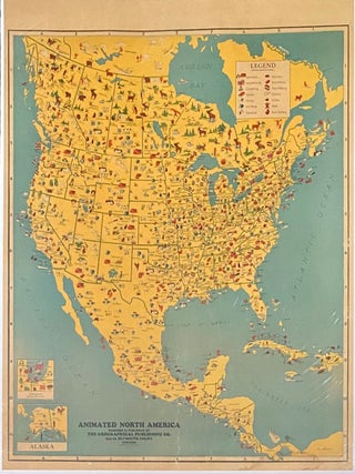 Item #7302 Animated North America. Pictorial Map