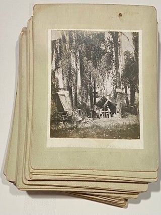Item #7339 19th century Colorado and New Mexico Camping Photograph Collection. San Juan River,...