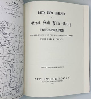 Item #7422 Route from Liverpool to Great Salt Lake Valley. Frederick Piercy, James Linforth
