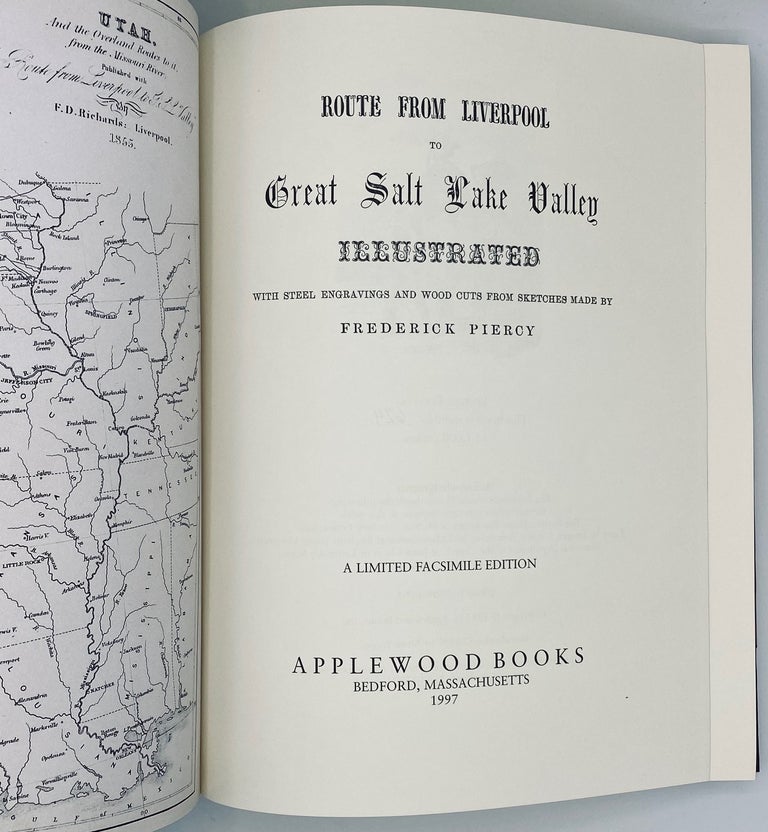 Item #7422 Route from Liverpool to Great Salt Lake Valley. Frederick Piercy, James Linforth.