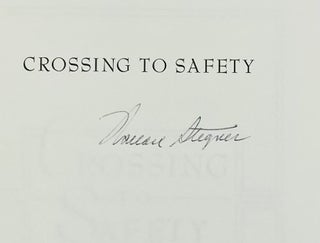 Item #7743 Crossing to Safety. Wallace Stegner