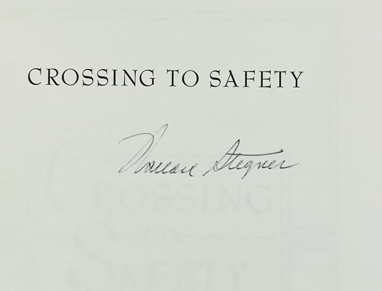 Item #7743 Crossing to Safety. Wallace Stegner.