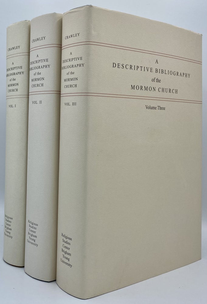 Item #7758 A Descriptive Bibliography of the Mormon Church. Peter Crawley.