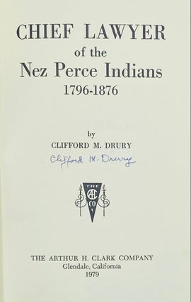 Chief Lawyer of the Nez Perce Indians, 1796-1876