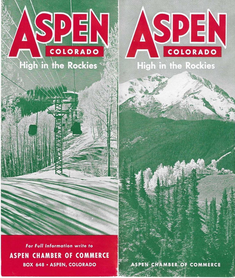 Item #7894 Aspen, Colorado. High in the Rockies. Skiing, Winter Sports.