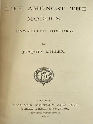 Life Amongst the Modocs: Unwritten History