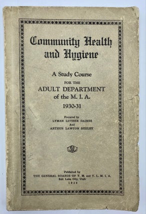 Item #8123 Community Health and Hygiene: A Study Course for Adult Education Groups. Lyman Luther...