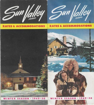 Item #8484 Sun Valley, Idaho: Rates & Accommodations - Winter Season, 1949-50. Sun Valley