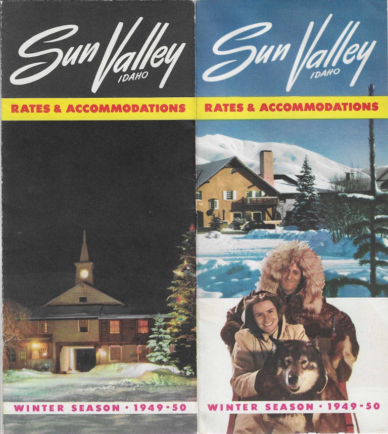 Item #8484 Sun Valley, Idaho: Rates & Accommodations - Winter Season, 1949-50. Sun Valley.