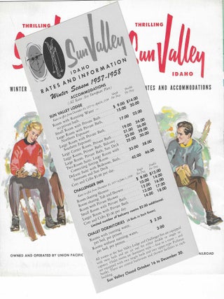 Item #8485 Thrilling Sun Valley, Idaho: Rates & Accommodations. Sun Valley