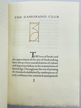 The Zamorano Club 1929