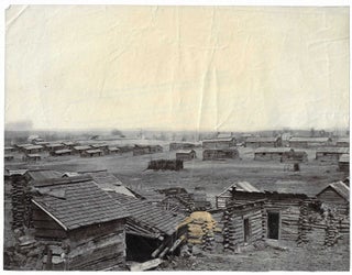 Item #8521 Confederate Huts Abandoned, Winter Quarters at Centreville, Virginia. George N....
