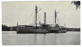 Item #8555 Gunboat Mendota on James River. Mathew Brady