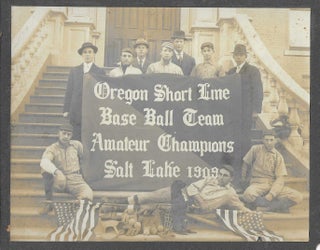 Item #8643 Oregon Short Line Base Ball Team Amateur Champions Salt Lake 1909. Baseball