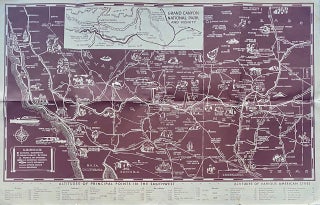 Item #8816 Illustrated Map of the Great Southwest. Including Points of interest in New Mexico and...