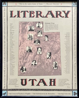 Item #8972 Literary Utah. Slanting Rain Graphic Design, R. P. 'Bob' Bissland