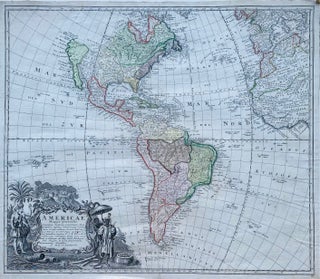 Item #8984 Americae Mappa generalis. Secundum legitimas projectionis stereographicae regulas...