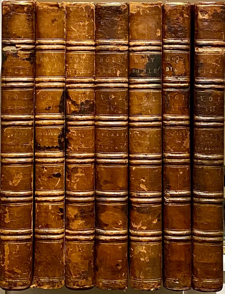Item #9693 [BIBLE] The Old and New Testament, embellished with Engravings, from. Macklin Bible