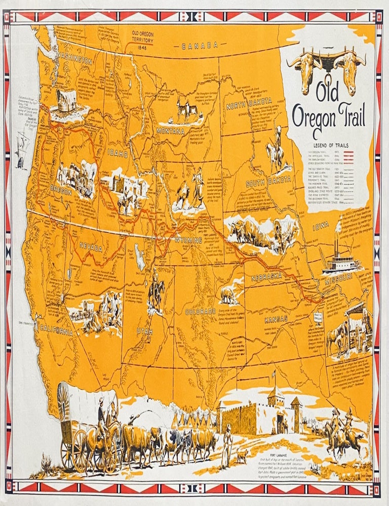 Item #9887 Old Oregon Trail. Irvin Shope