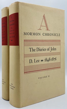 Item #9973 A Mormon Chronicle: The Diaries of John D. Lee, 1848-1876. John Doyle Lee, Robert...